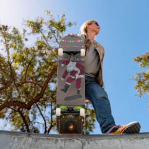 PONT DE SKATEBOARD SANTA CLAUS CHRISTMAS