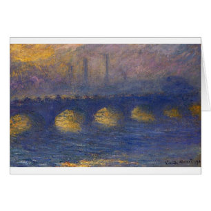 Pont de Waterloo, temps obscurci par Claude Monet
