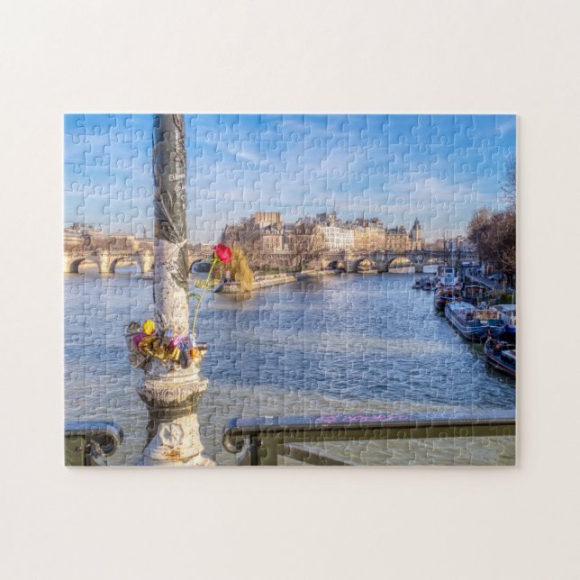 Pont des Arts on Valentine - Paris, Frankreich (Horizontal)