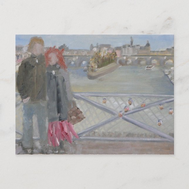 Pont des Arts: Paris Postkarte (Vorderseite)