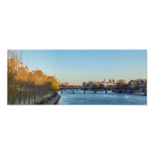 Pont des Arts und Ile de la Cité - Paris, Frankrei Fotodruck