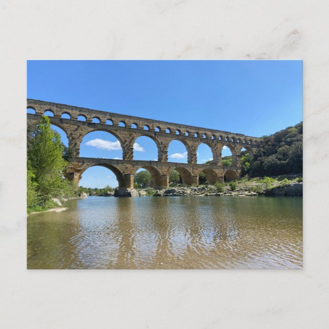 Pont du Gard, Frankreich Postkarte (Vorderseite)