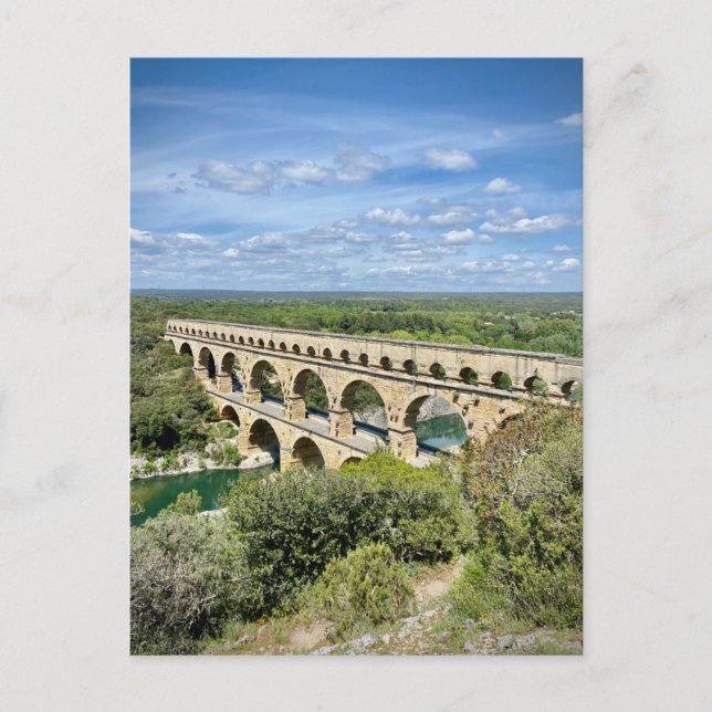 Pont du Gard, Frankreich Postkarte (Vorderseite)