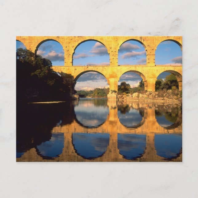 Pont du Gard, Gardon River, Gard, Languedoc Postkarte (Vorderseite)