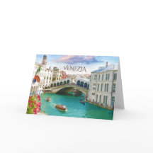 Pont du Rialto à Venise | Venezia, Italie Carte