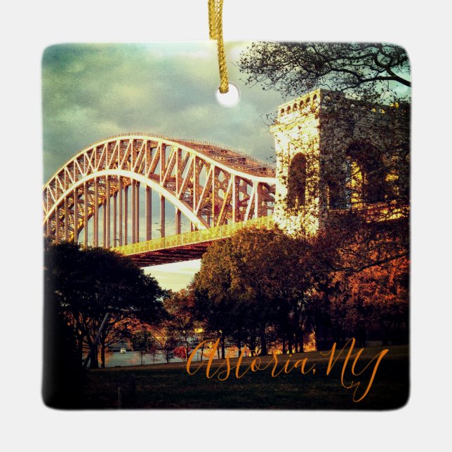 Pont Hell Gate En Automne Noël Ornement (Devant)