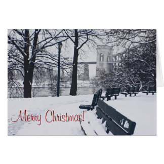 Pont Hell Gate Joyeuse Carte de Noël