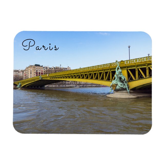 Pont Mirabeau über Seine - Paris Magnet (Horizontal)