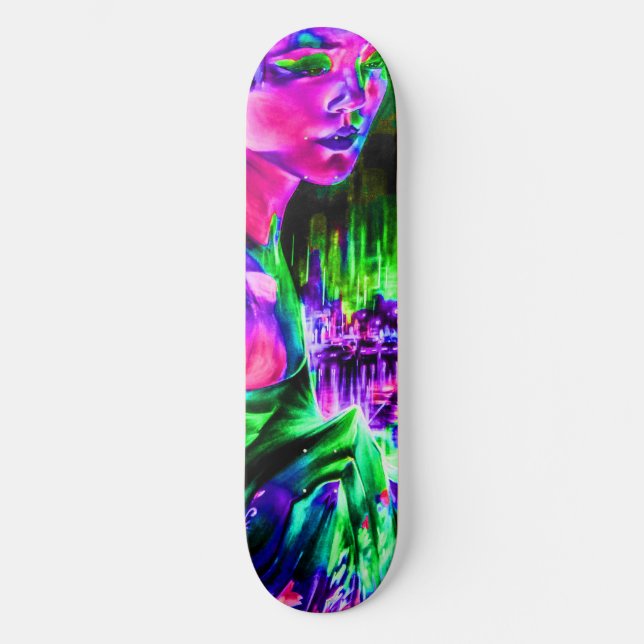Pont Neon Girl Skateboard (Recto)
