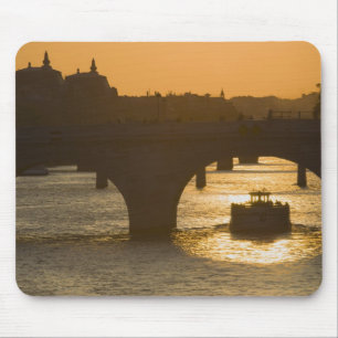 Pont Neuf, Seine, Sonnenuntergang, Paris, Frankrei Mousepad