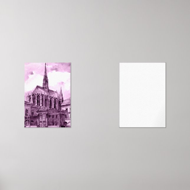 Pont rose néon et cobalt arcs sur un c lumineux (Recto)