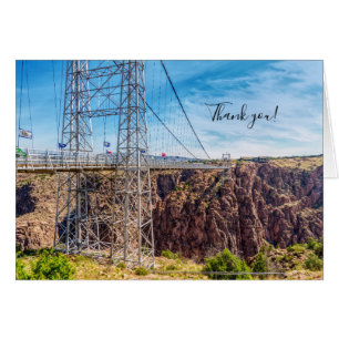 Pont Royal Gorge Vue latérale Carte de remerciemen