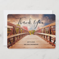 Pont rustique en bois dans le pays Merci