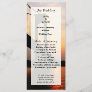 Pont Verrazano au programme de mariage de l'aube