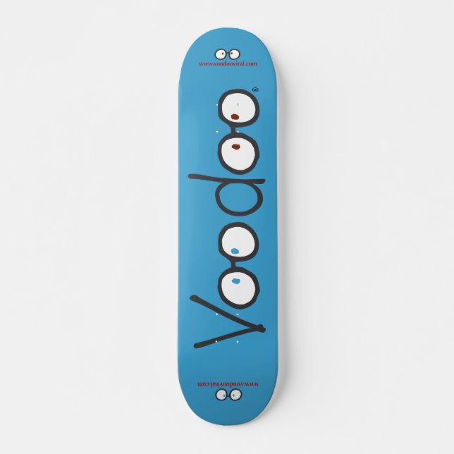 Pont Voodoo Long Skateboard (Bleu) (Devant)