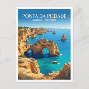 Ponta da Piedade Meeresbögen Lagos Portugal Postkarte