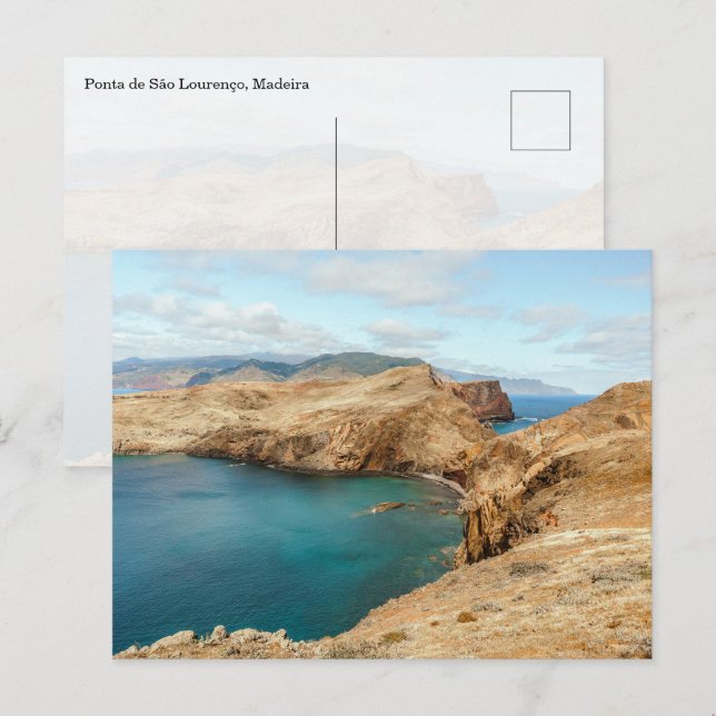 Ponta de São Lourenço Madeira View Postkarte (Vorne/Hinten)
