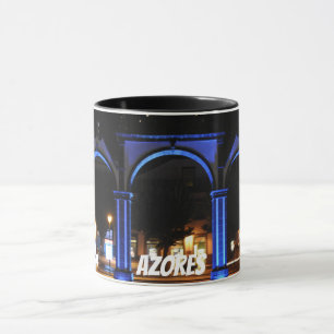 Ponta Delgada Stadt versieht Tasse mit einem