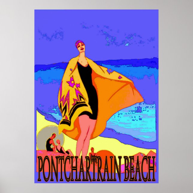 Pontchartrain Beach Vintage Poster 3 (Vorne)