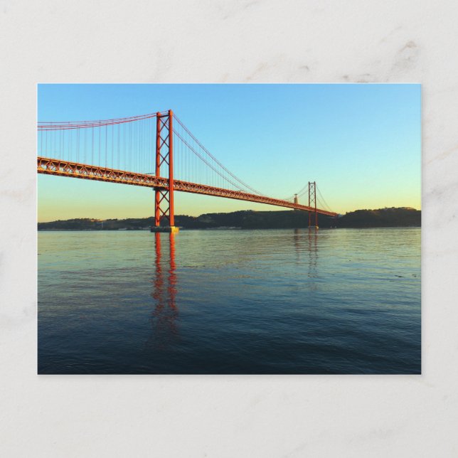 Ponte 25 de Abril, LIsboa, Portugal Postkarte (Vorderseite)