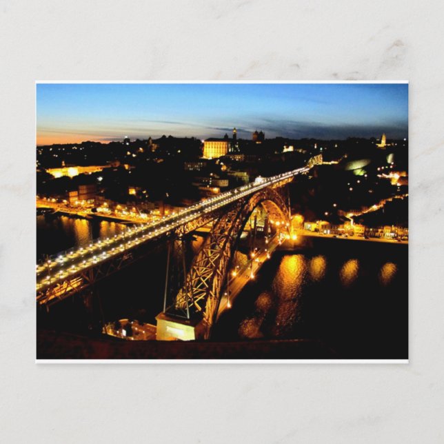 Ponte - Brücke Luís I - Porto - Portugal Postkarte (Vorderseite)