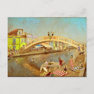 Ponte dos Carcavelos de Aveiro (Portugal) Postkarte