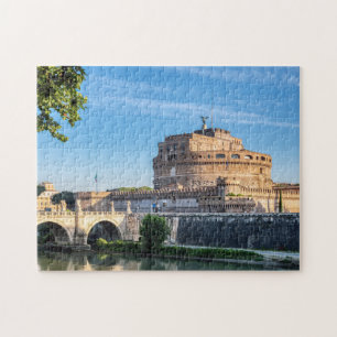 Ponte und Castel Sant'Angelo bei Sonnenaufgang - R