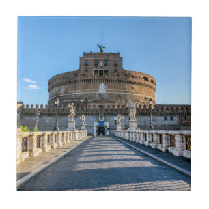 Ponte und Castel Sant'Angelo - Rom, Italien Fliese