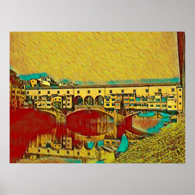Ponte Vecchio Card Poster (Vorne)