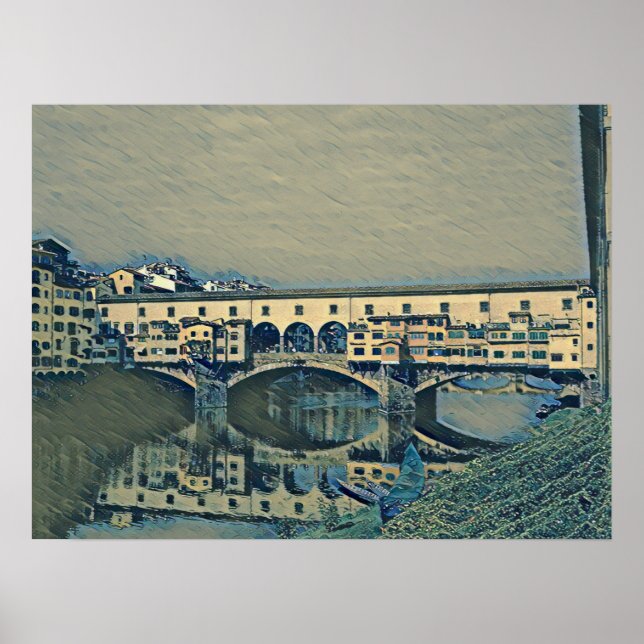 Ponte Vecchio Card Poster (Vorne)