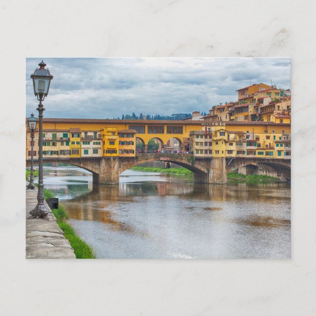 Ponte Vecchio, carte postale de Florence, Italie (Devant)