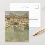 Ponte Vecchio | Childe Hassam Postkarte<br><div class="desc">Ponte Vecchio (1897) | Originelle Kunstwerke des amerikanischen Impressionisten Childe Hassam (1859-1935). Verwenden Sie die Entwurfstools,  um einen benutzerdefinierten Text hinzuzufügen oder das Bild zu personalisieren.</div>
