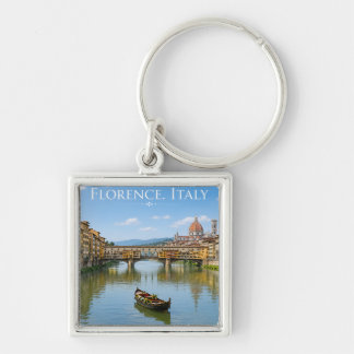 Ponte Vecchio Romantische Stadtansicht Kunstwerk Schlüsselanhänger