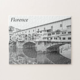 Ponte Vecchio Schwarzweiss-Skizze