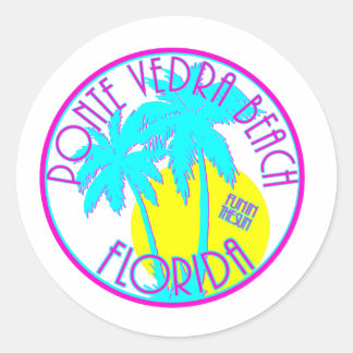 Ponte Vedra Beach Florida Runder Aufkleber