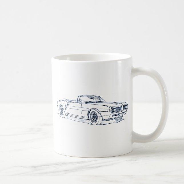 Pontiac Firebird 1968 konvertierbar Kaffeetasse (Rechts)
