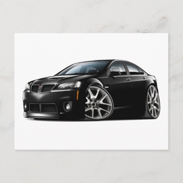 Pontiac G8 GXP Black Car Postkarte (Vorderseite)