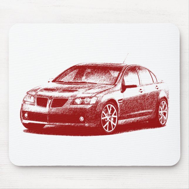 Pontiac G8 GXP gestreift Mousepad (Vorne)