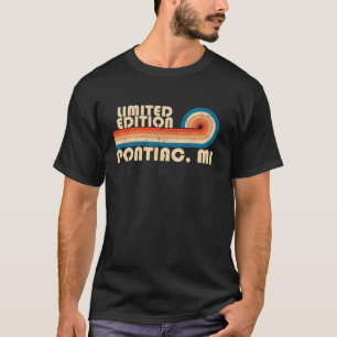 PONTIAC MI City Prix Heimat Retro Vintag lang T-Shirt