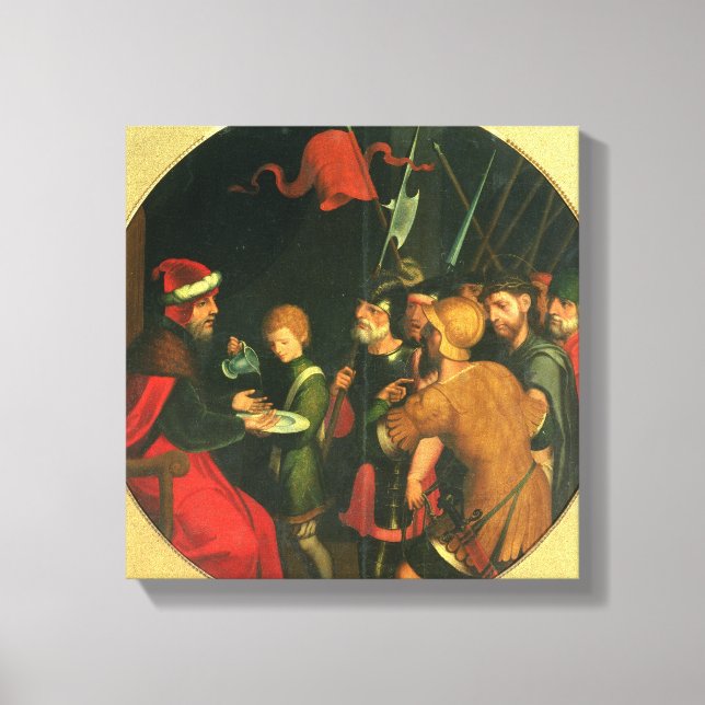 Pontius Pilate wäscht sich die Hände Leinwanddruck (Vorderseite)