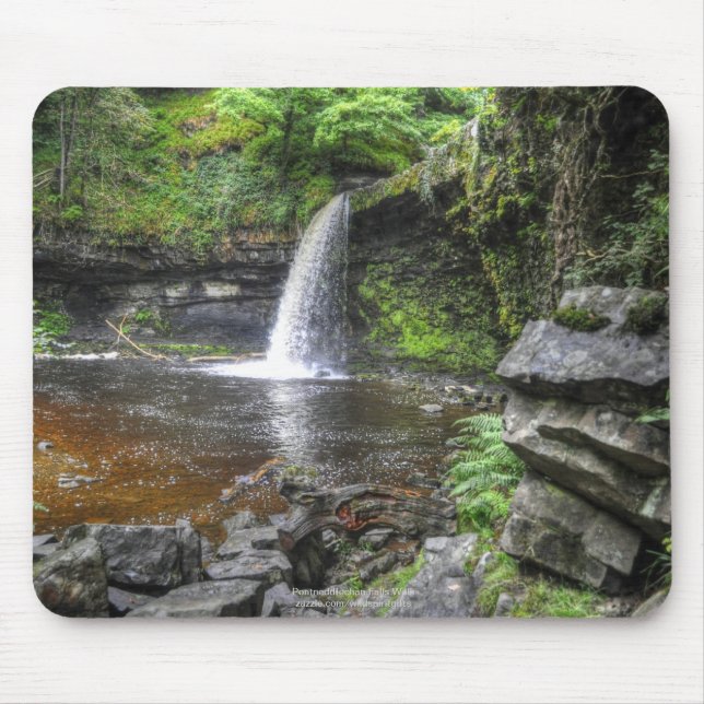 Pontneddfechan Falls Walking Trail - Wales Mousepad (Vorne)