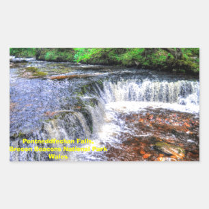 Pontneddfechan Falls Walking Trail - Wales Rechteckiger Aufkleber