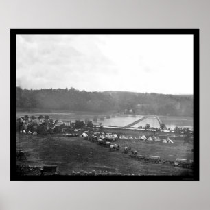Ponton-Brücke 1862 Berlins, Maryland Poster