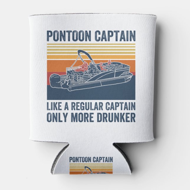 Pontonkapitän T - Shirt Dosenkühler (Vorderseite)