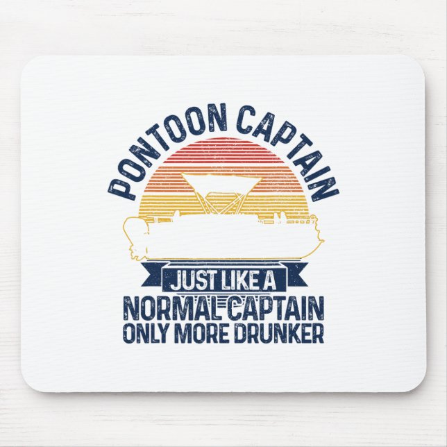 Pontoon Boat Funny Gift Mousepad (Vorne)