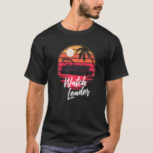 Pontoon Boat Matching Ship Ranks Pontoon Crew Watc T-Shirt