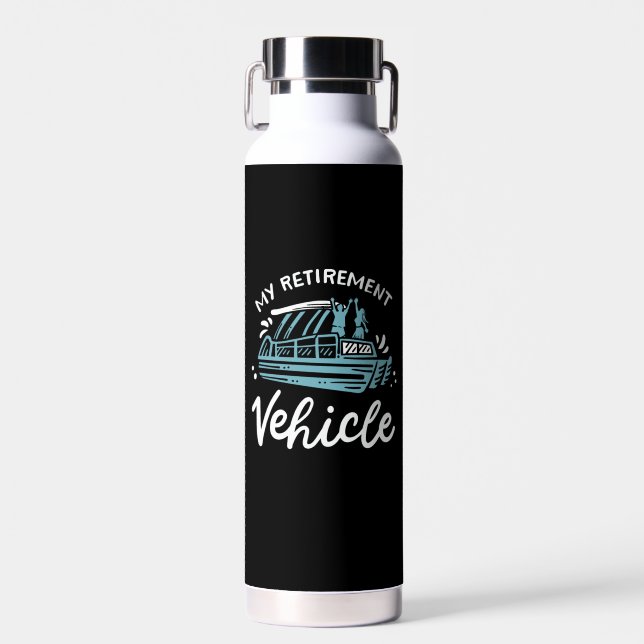 Pontoon Boat - Mein Ruhestand Trinkflasche (Vorne)