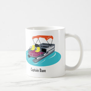 Pontoon Boat Personalisiert Coffee Tasse