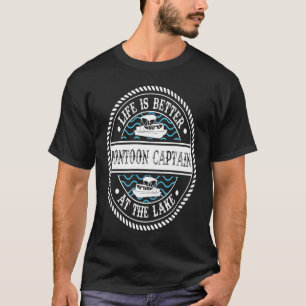Pontoon Captain am See T-Shirt