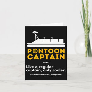 Pontoon Captain Definition - Funny Boat Pontooning Karte